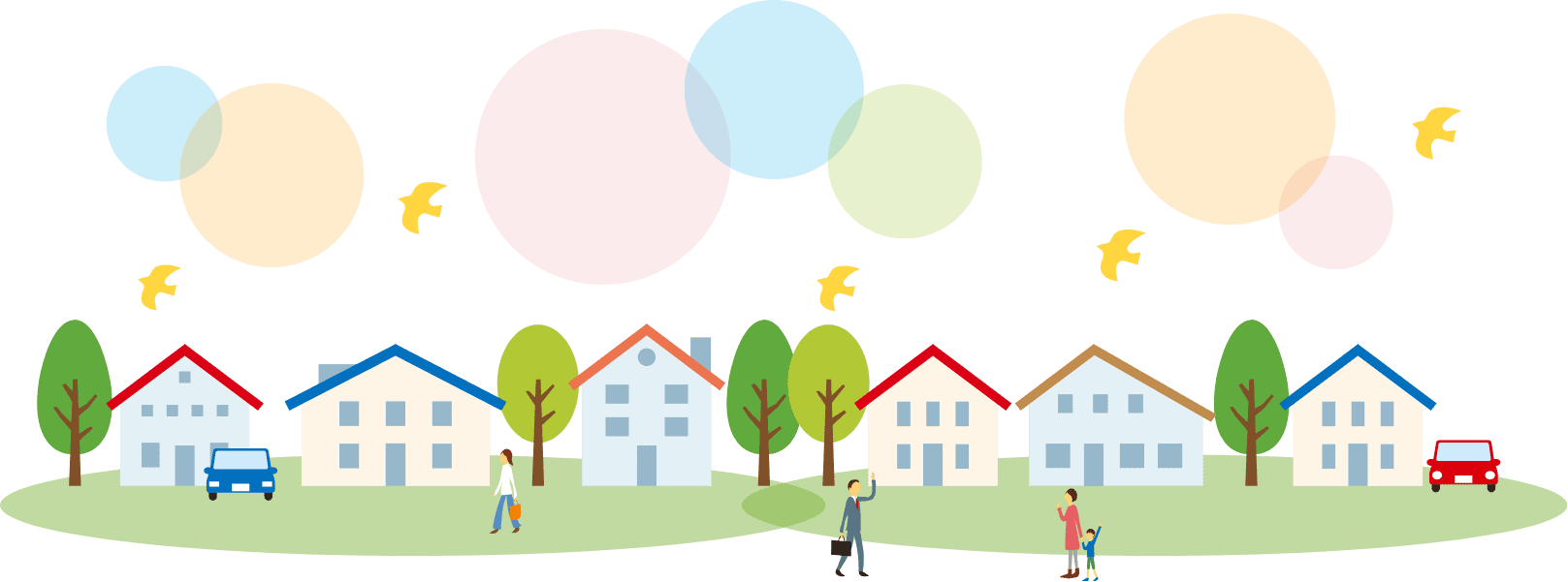 明るい街の画像